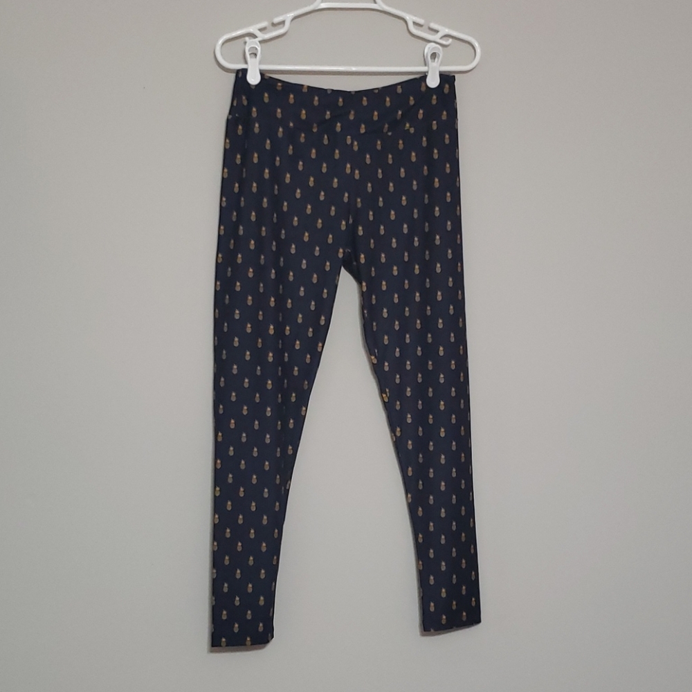 NWT Charlie's Project Pineapple Print Leggings OS